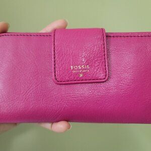Pink Fossil wallet